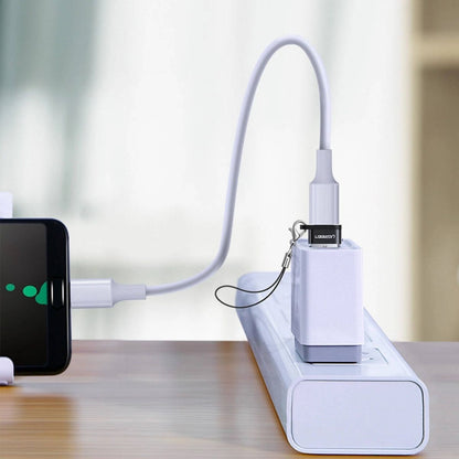 UGREEN US280 USB-C Female to USB-A 2.0 Male Adapter | 480Mbps | Aluminum Alloy | Black | 50568