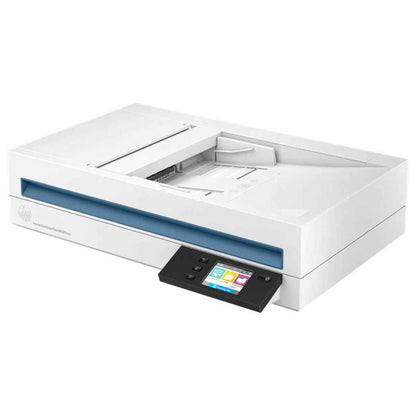 HP ScanJet Enterprise Flow N6600 fnw1 Scanner, Up to 1200 dpi, Up to 50 ppm/100 ipm Speed, Fast 2-Sided Scanning, 100 Sheets ADF Capacity, WiFi Connect, USB 3.0. White | 20G08A