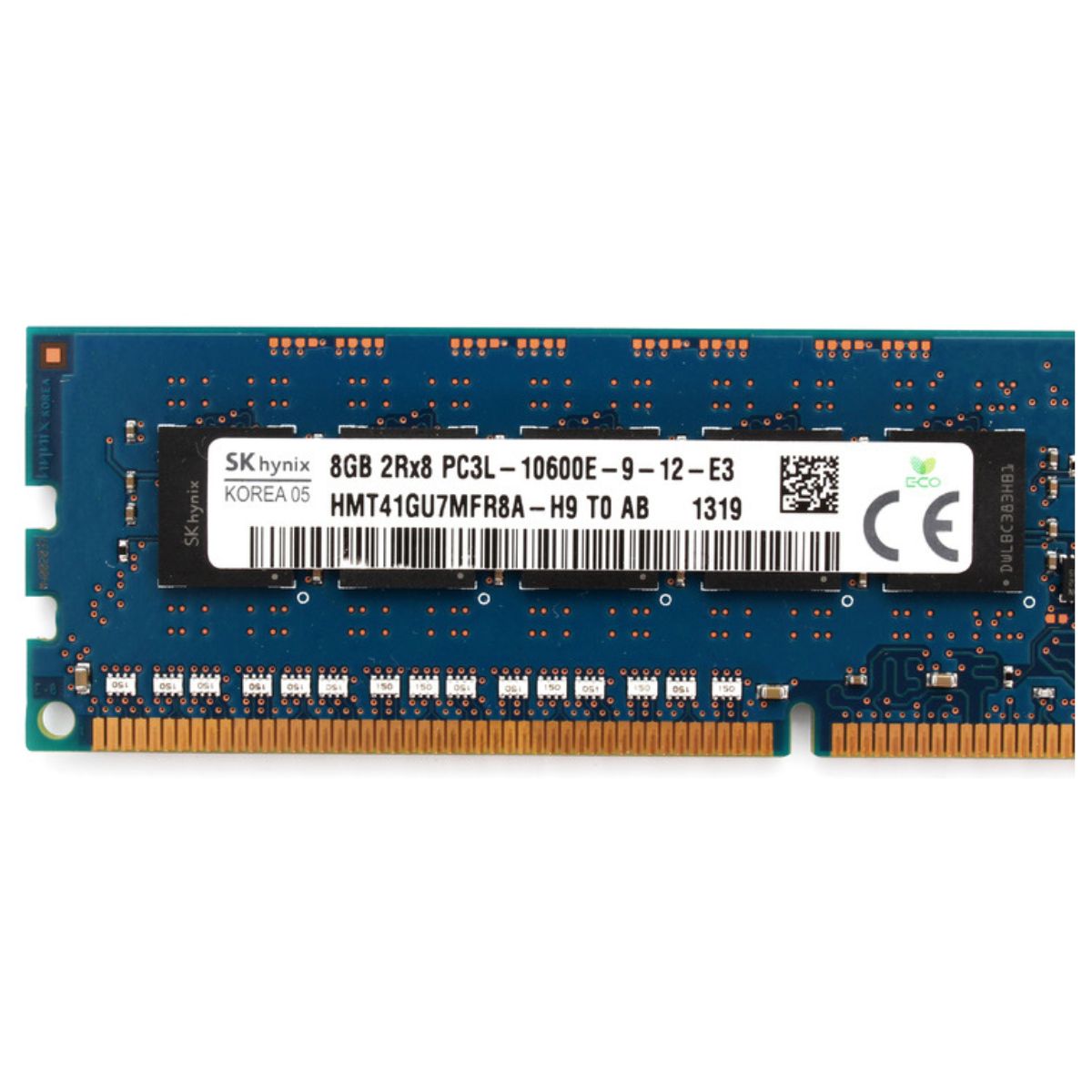 Hynix HMT41GU7MFR8A-H9 8GB 2Rx8 PC3L-10600E ECC Memory Module | 1x8GB DDR3L Server RAM