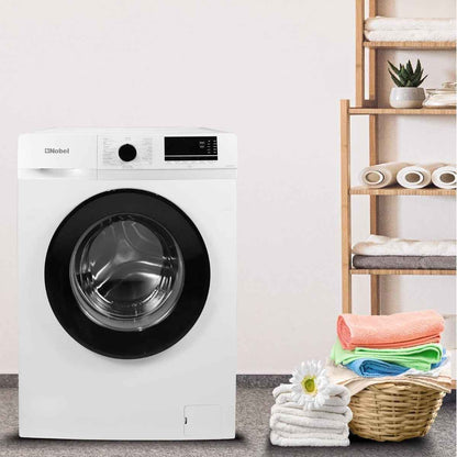 Nobel NWM760RH  6kg Front Load Washer White Color, 1000RPM, 15 Programs