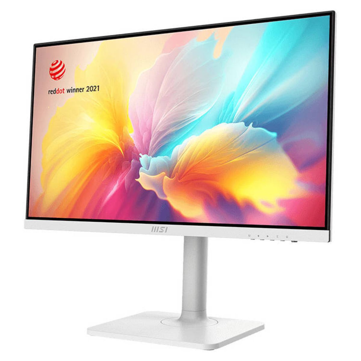 MSI Modern MD2412PW Business Productivity Monitor, 24" FHD IPS Display, 100Hz Refresh Rate, 1ms (MPRT) Response Time, Adaptive-Sync Support, Built-In Speaker, Matte White | Modern-MD2412PW
