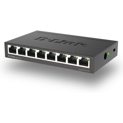 D-Link DGS-108 Unmanaged Switch – 8-Port Gigabit Ethernet, Plug & Play Network Expansion