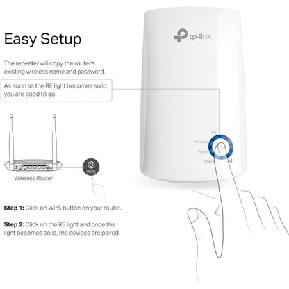 TP-Link TL-WA850RE N300 Universal Wi-Fi Range Extender, 300Mbps Wireless Speed, Ethernet Port, Plug-and-Play Design | TL-WA850RE (Cushions Missing)