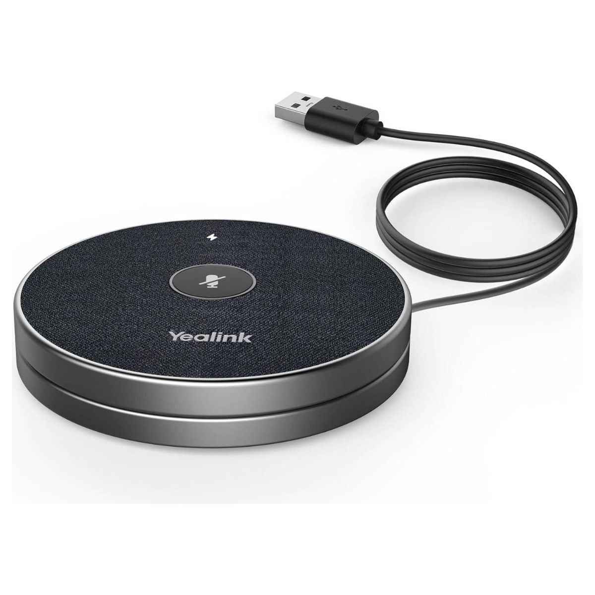 Yealink VCM36-W Wireless Video Conferencing Microphone | 360° Voice Pickup | Up to 20 ft Coverage | Expansion Microphone for Yealink Video Conferencing Systems | Gray | VCM36-W