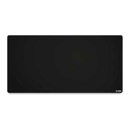 Glorious 3XL Extended Gaming Mouse Pad/Mat, Long Black Cloth, Mousepad, Stitched Edges, 48x24 |Black