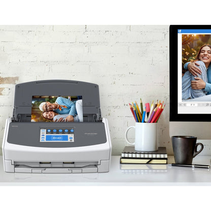 Ricoh ScanSnap iX1600 Versatile Cloud-Enabled Document Scanner for Mac or PC, White | PA03770-B615 / PA03770-B401