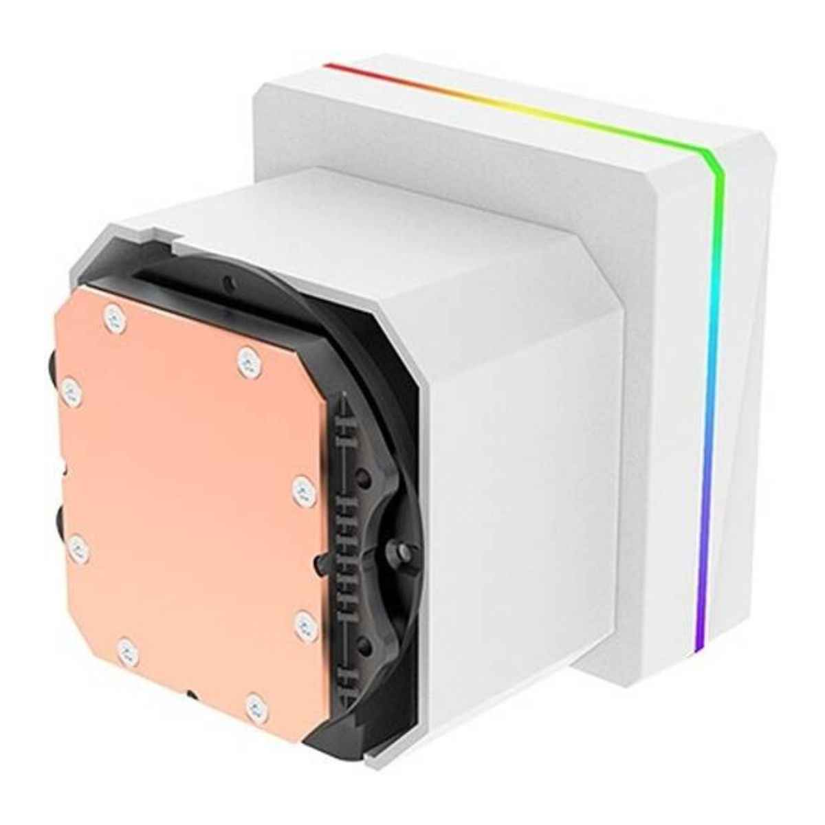 Thermaltake TH360 V3 Ultra ARGB Sync AIO Liquid Cooler, 360mm Radiator, 2500 RPM Fan Speed, 85.29 CFM Airflow, 3.95" TFT-LCD Display, White | CL-W476-PL12SW-A