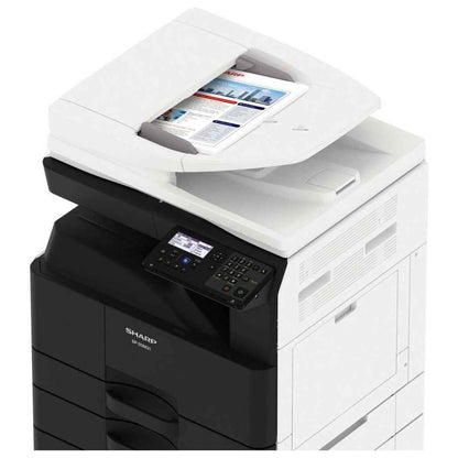 SHARP BP-20M24 Multifunctional Laser Printer, Up to 24 ppm Speed, 600 x 600 DPI Max Resolution, 1850 Sheets Max Paper Capacity, Built-In Stackless Duplex | BP20M24