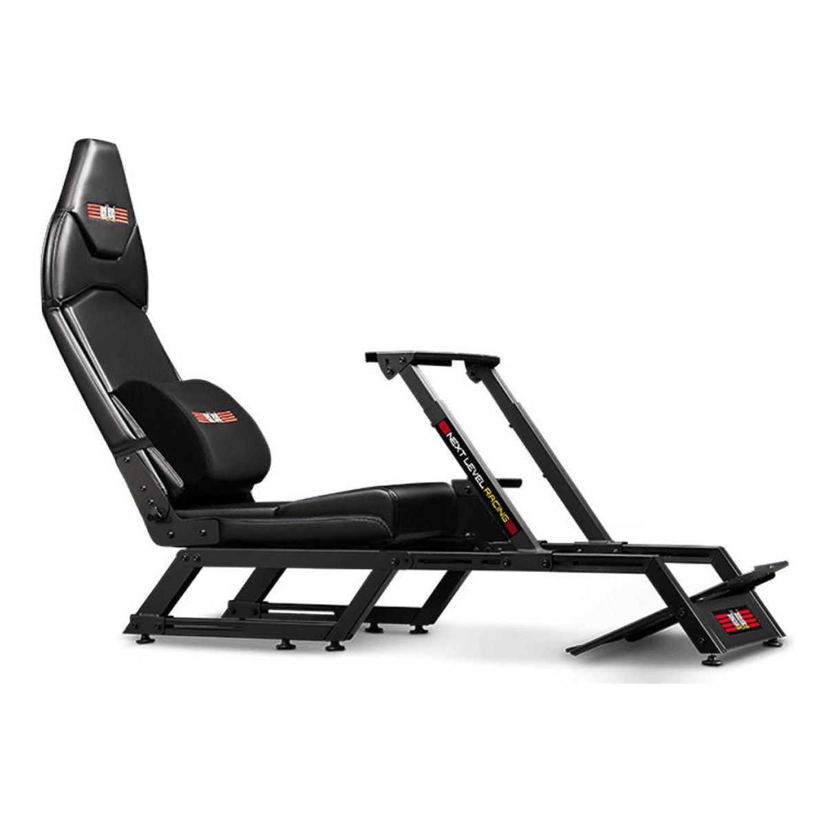 Next Level Racing F-GT Simulator Cockpit Gaming Chair – Dual Position Formula &amp; GT Racing Cockpit, Fully Adjustable, Seat Slider, Gear Shifter Support &amp; Lumbar Support Cushion, Black (NLR-S010)