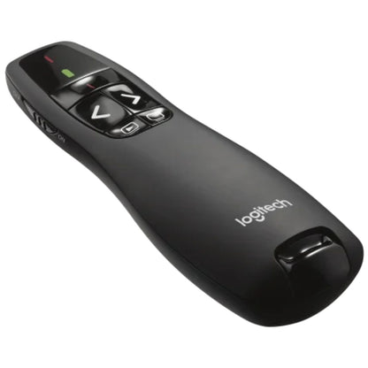 Logitech R400 Wireless Presenter | 2.4GHz Wireless Presentation Remote | Red Laser Pointer | 20m Range | 910-001356