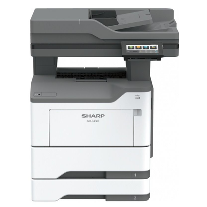 Sharp MXB468F A4 Monochrome B/W Multifunction Printer Copy Print Scan Fax, 44ppm, 1200 dpi