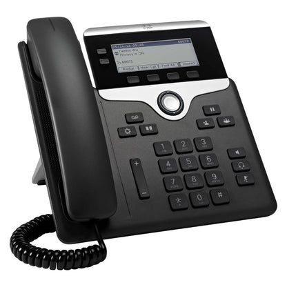 Cisco 7821 IP Phone, 3.5" Screen, 1 PoE Class, Full Duplex Speakerphone, Wideband Audio, 4 Soft Keys, 2 Programmable Line Keys, 10/100 Ethernet Switch, Gray