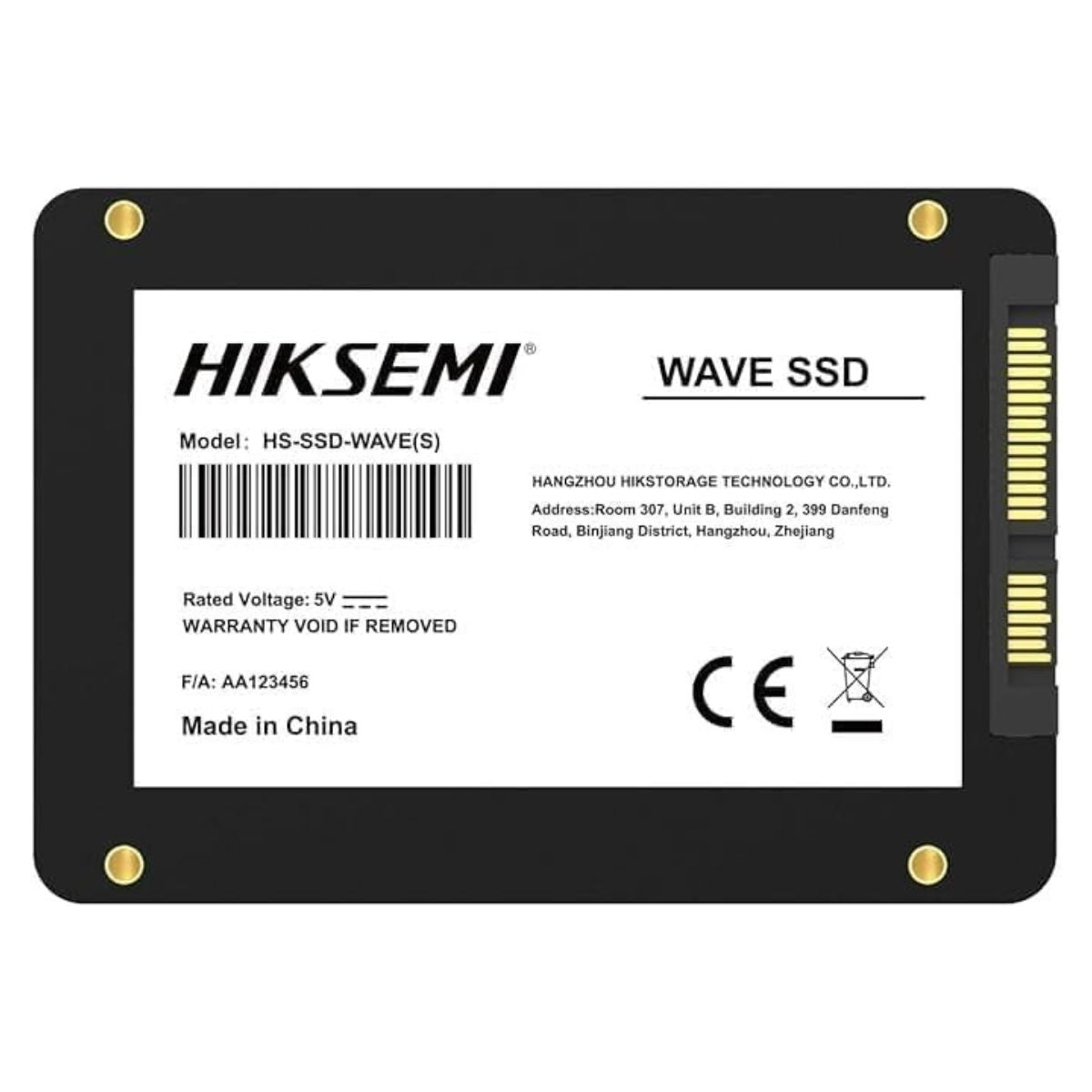 Hikvision HIKSEMI 256GB 2.5-Inch SATA III Internal SSD | 3D NAND | Up to 530MB/s | Solid State Drive | HS-SSD-WAVE-S-256G