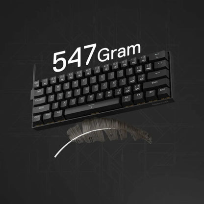 Redragon FIZZ K617 Black Magnetic Hall Effect Gaming Keyboard – 60% Compact, Rapid Trigger, 8K Polling, Adjustable Actuation, RGB