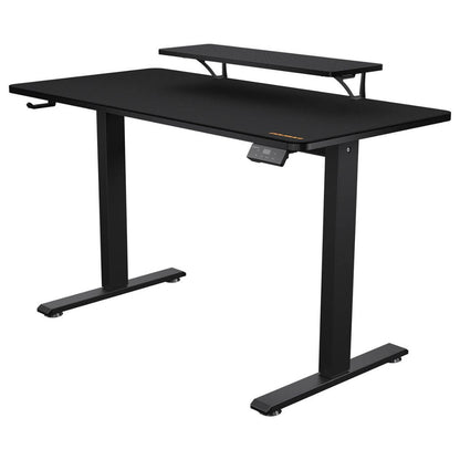Cougar E-STAR 120 Gaming Desk – Electric Height Adjustable, Full Desk Mouse Pad, Monitor Stand, Cable Management (Black)