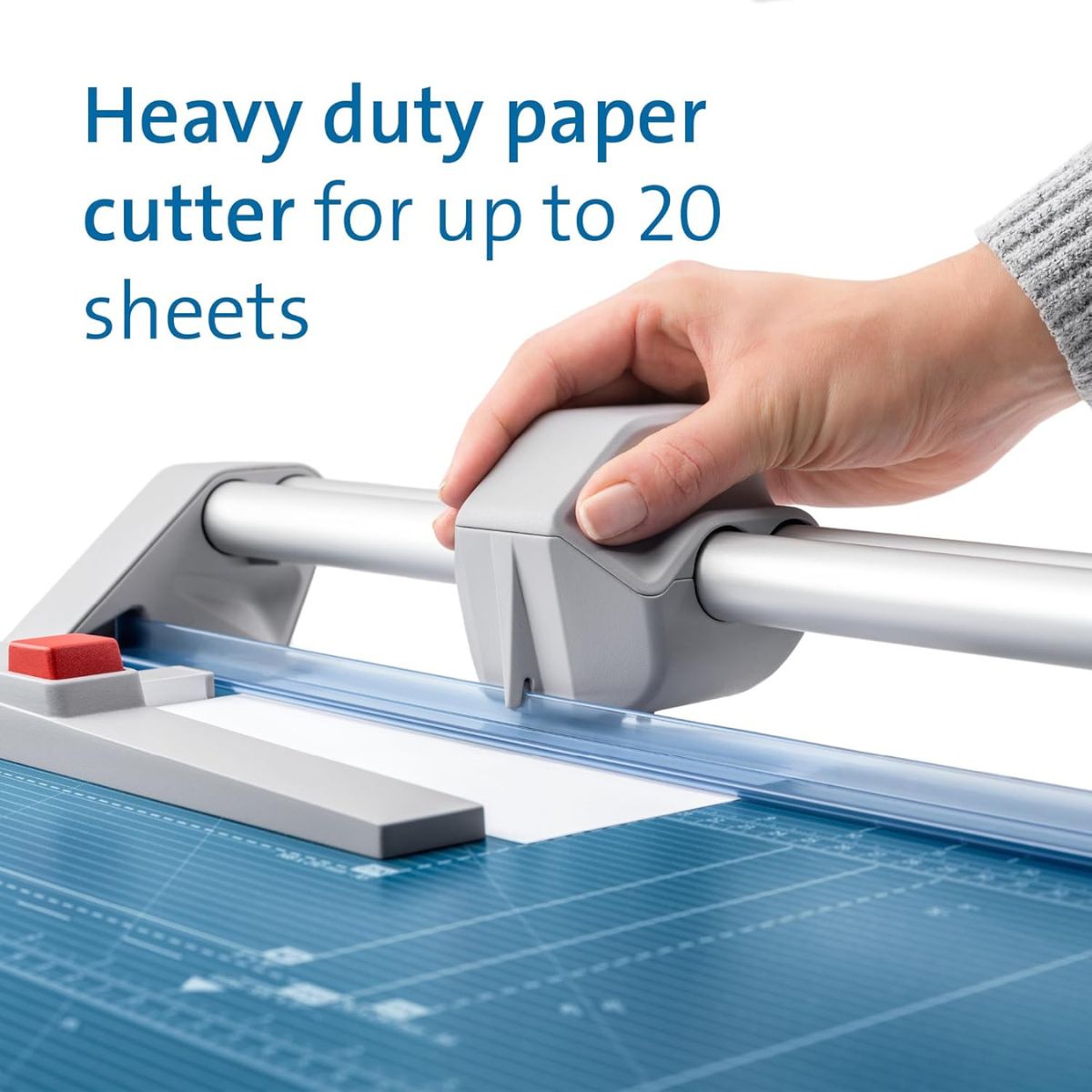 Dahle 552 Rotary Trimmer 2020 Model | Up to 20 Sheets | DIN A3 | Blue | DHL 00552-15001
