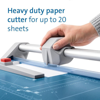 Dahle 552 Rotary Trimmer 2020 Model | Up to 20 Sheets | DIN A3 | Blue | DHL 00552-15001