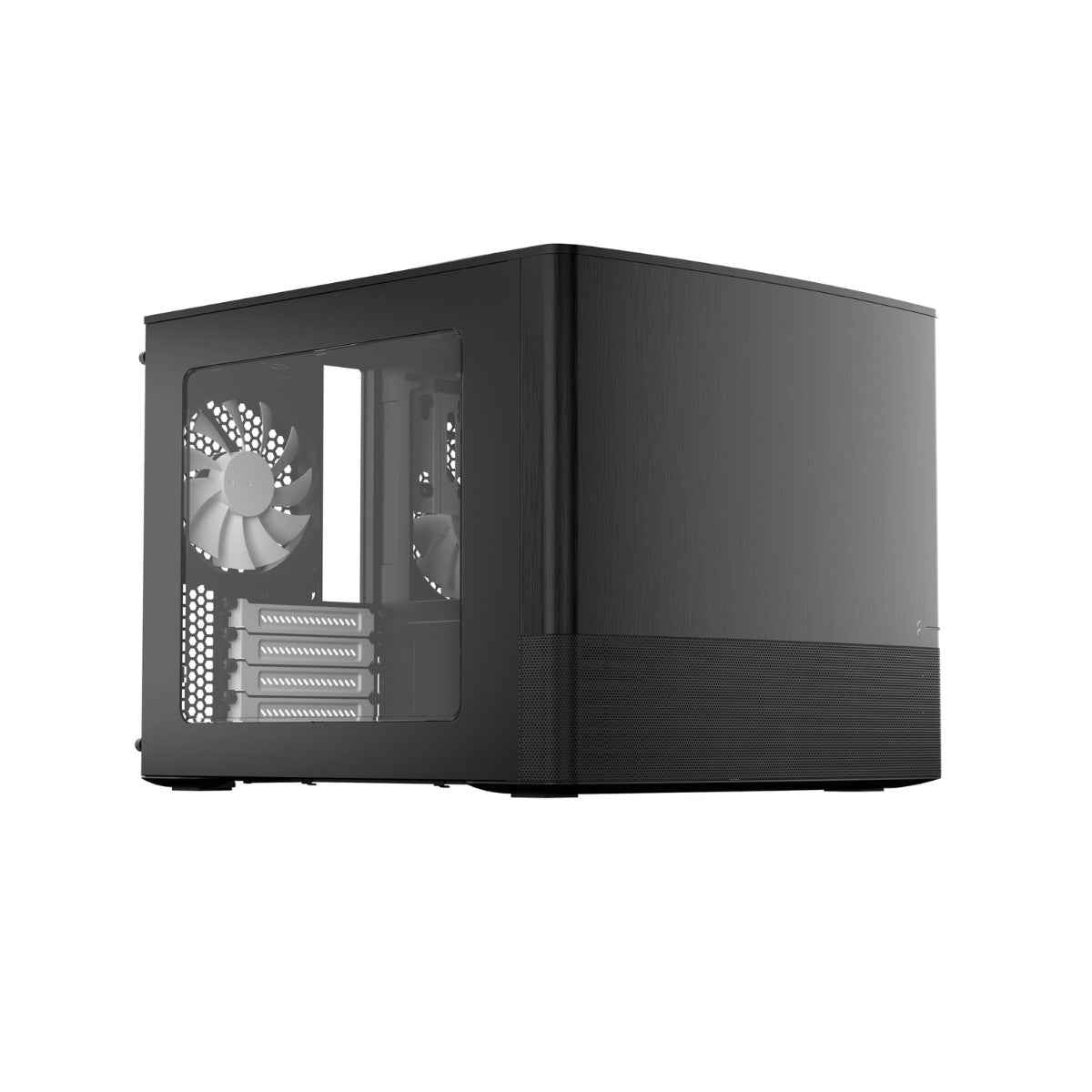Fractal Design Node 804 mATX Cube Case – Dual-Chamber, Black / Window