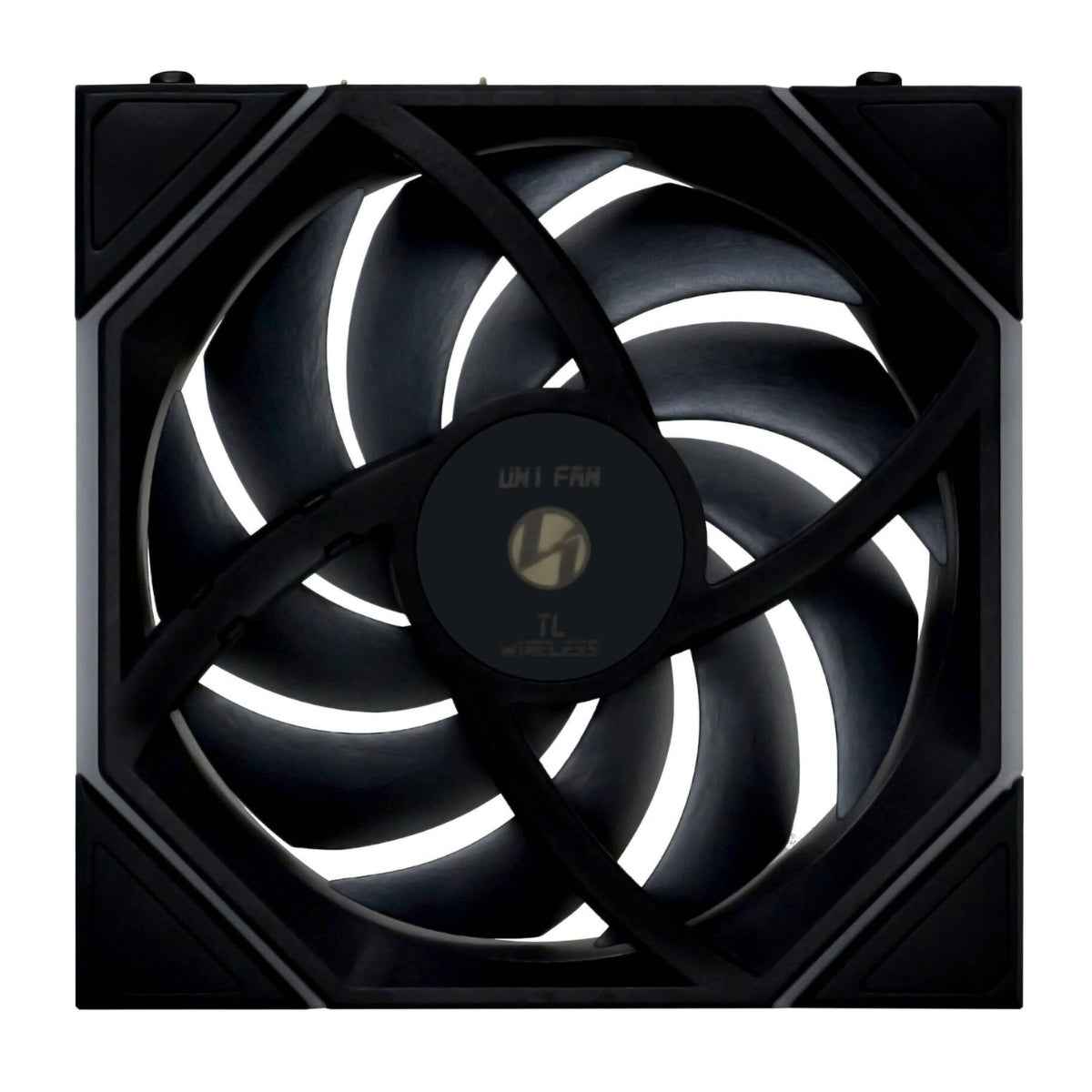 Lian-Li UNI FAN TL 120 Reverse Blade Wireless Case Fan – 2300 RPM, 83.4 CFM Airflow, FDB Bearing, Single Pack | Black / White