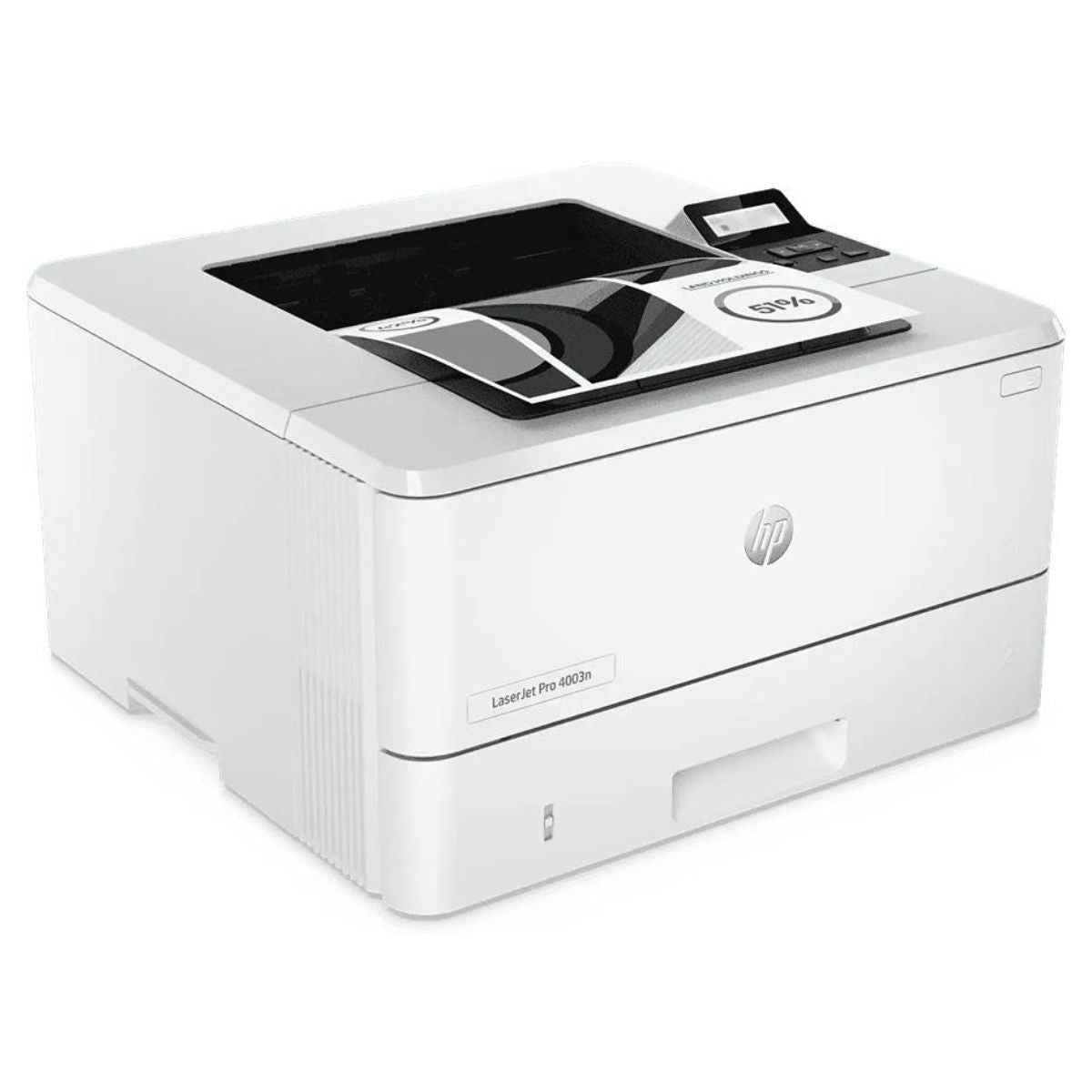 HP LaserJet Pro 4003n Printer, Monochrome Laser Printer, Up to 40 ppm Print Speed, Gigabit Ethernet Networking, Enterprise Security | 2Z611A (Without Toners)
