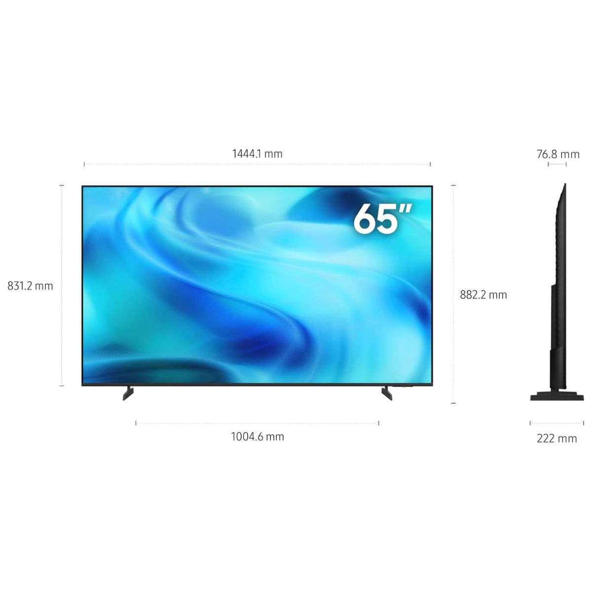 Samsung U8000H 65-Inch Crystal UHD 4K Smart TV | Crystal Processor 4K | Motion Xcelerator | Vision AI | UA65U8000HUXZN