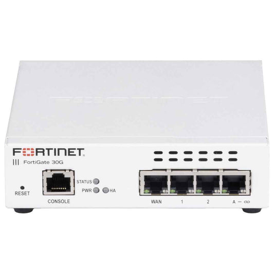 Fortinet FortiGate-30G Firewall – Network Security Appliance, 800Mbps IPS, 500Mbps Threat Protection, 1 Year FortiGuard UTP & FortiCare Premium