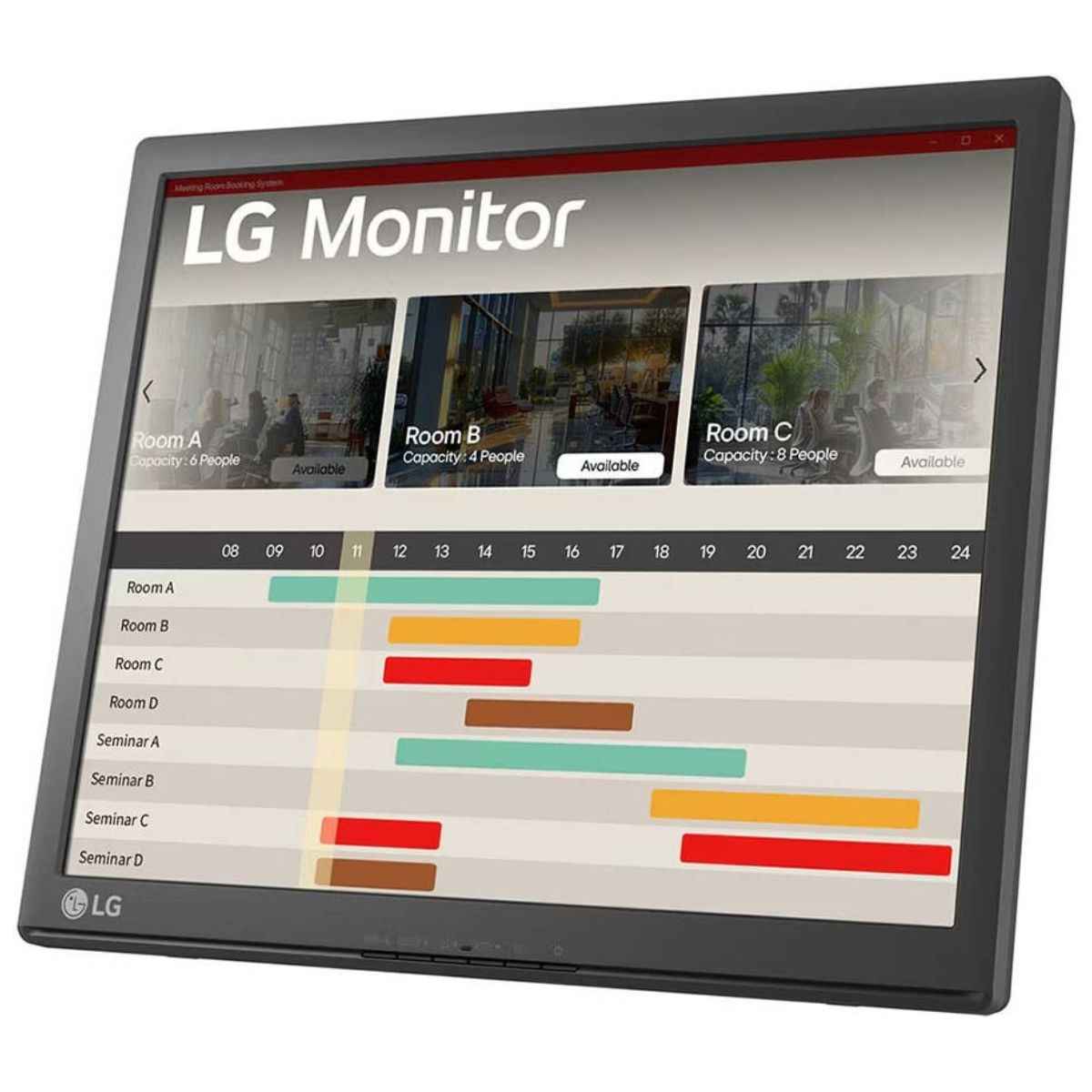 LG 17BR30T Touch Monitor  17"– TN Display, 1280×1024, 75Hz, 5ms, Anti-Glare, Built-In Power (Black)
