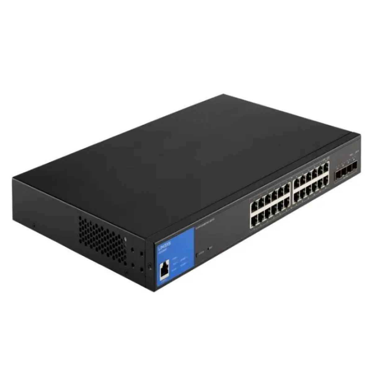 Linksys LGS328MPC 24-Port Managed Gigabit PoE+ Switch – Layer 3, 410W PoE, 10G SFP+ Uplinks