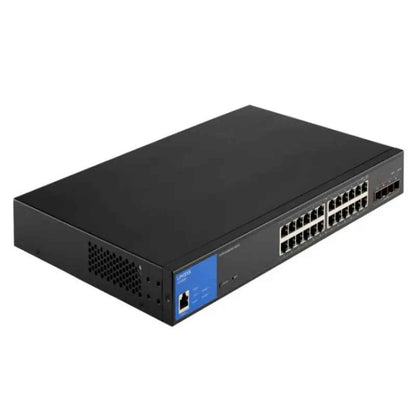 Linksys LGS328MPC 24-Port Managed Gigabit PoE+ Switch – Layer 3, 410W PoE, 10G SFP+ Uplinks