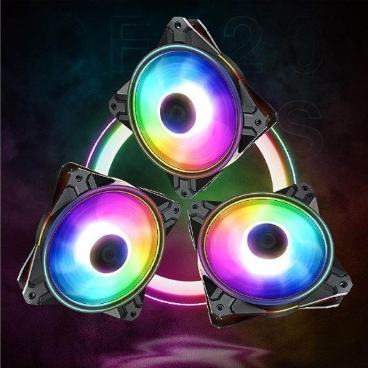 DeepCool CF120 Plus 3 Pack RGB 120mm Fan | DP-F12-AR-CF120P-3P
