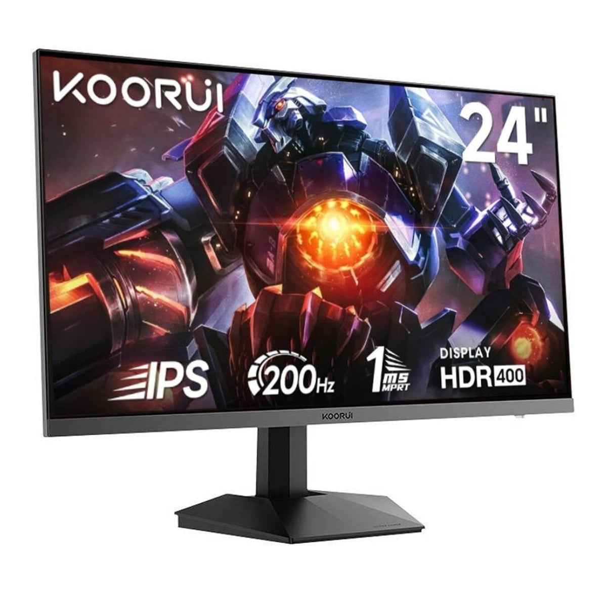 KOORUI G2411P 24-Inch FHD IPS Gaming Monitor – 200Hz Refresh Rate, 1ms MPRT Response Time, AMD FreeSync Premium, Ultra-Smooth Gaming Display | G2411P