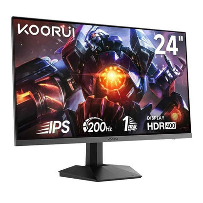 KOORUI G2411P 24-Inch FHD IPS Gaming Monitor – 200Hz Refresh Rate, 1ms MPRT Response Time, AMD FreeSync Premium, Ultra-Smooth Gaming Display | G2411P