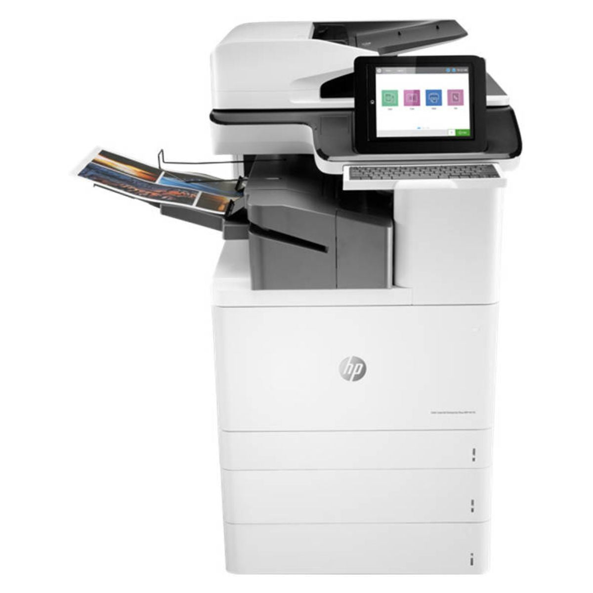 HP Color LaserJet Enterprise Flow MFP 776zs, Print, Scan, Copy &amp; Fax, 9" Touchscreen, Up to 45 PPM, 1200 × 1200 dpi, USB, Ethernet &amp; Wi-Fi, White | T3U56A