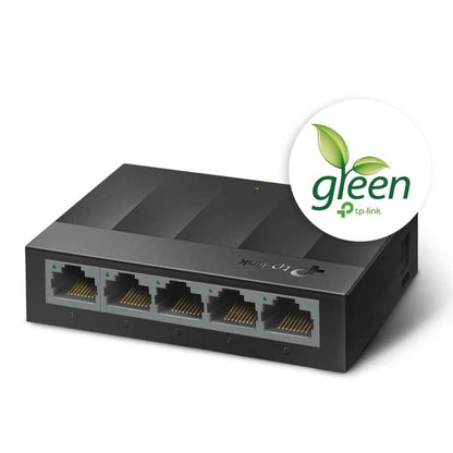 TP-Link LS1005G 5-Port Desktop Gigabit Switch | Desktop Ethernet Splitter | Plastic Case | Unshielded Network Switch | Plug & Play | Fanless Quiet