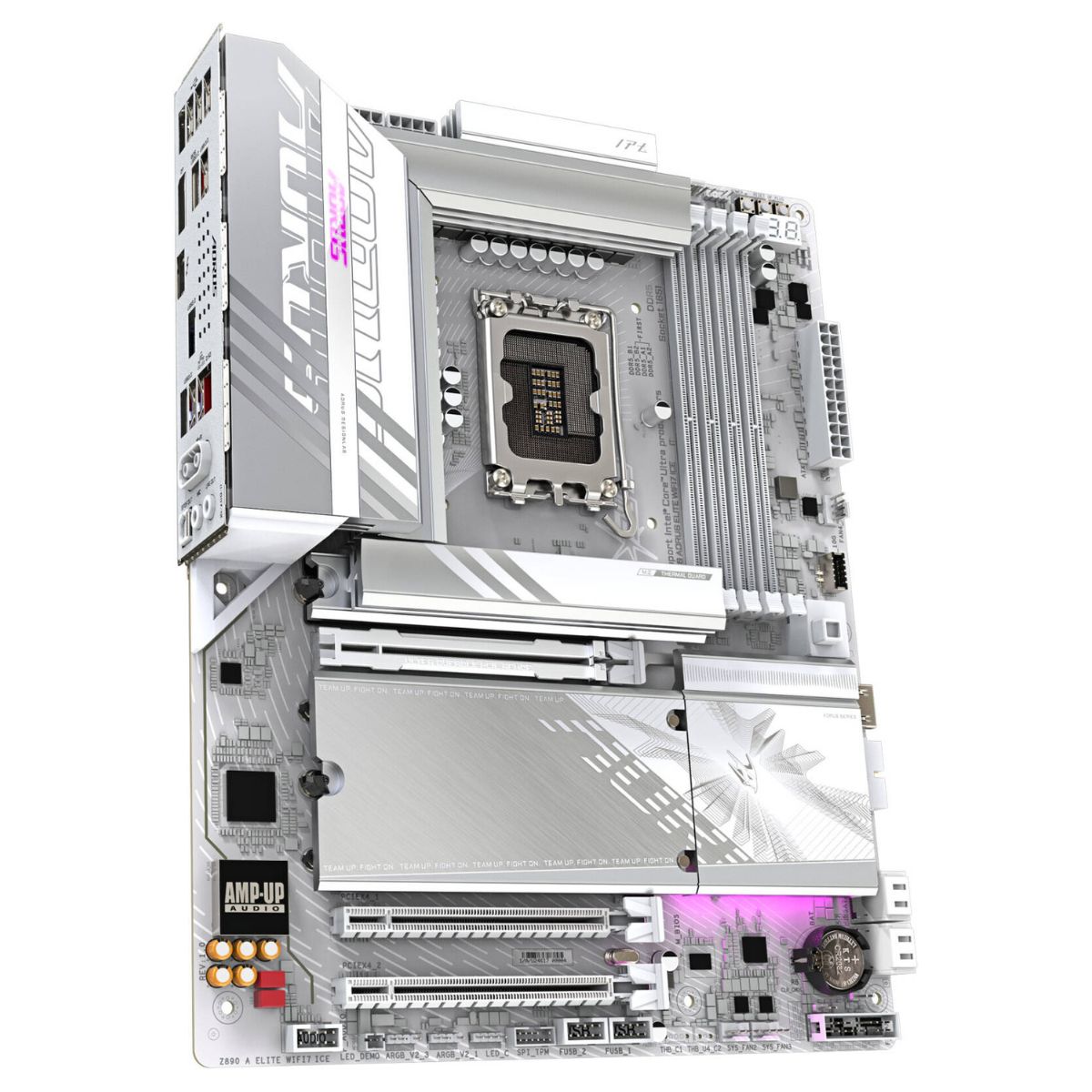 GIGABYTE Z890 Aorus Elite Wi-Fi 7 Ice LGA 1851 ATX Motherboard, Intel Z890 Chipset, 4x DDR5 DIMM Slot, Up to 256GB Max Memory, Wi-Fi7 & BT5.4, PCIe 5.0 x16, 4x M.2 Slot, White | Z890-A-ELITE-WF7-ICE