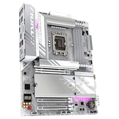 GIGABYTE Z890 Aorus Elite Wi-Fi 7 Ice LGA 1851 ATX Motherboard, Intel Z890 Chipset, 4x DDR5 DIMM Slot, Up to 256GB Max Memory, Wi-Fi7 & BT5.4, PCIe 5.0 x16, 4x M.2 Slot, White | Z890-A-ELITE-WF7-ICE