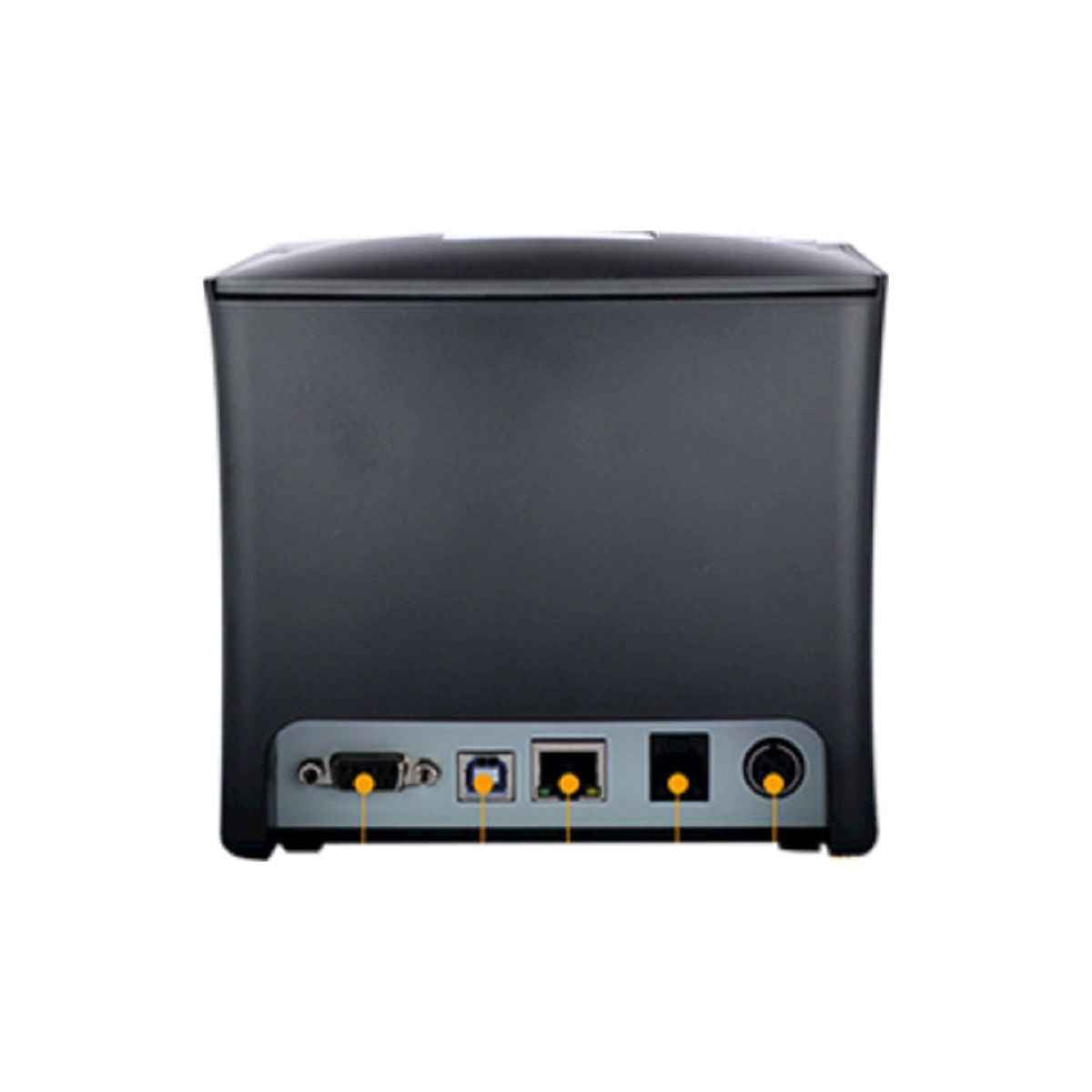 EPOS Eco Series Thermal Receipt Printer, 203Dpi Resolution, Serial / Usb / Ethernet, UK Plug, 250mm/sec High Speed Printing, 80mm Low Noise Thermal, Black | ECO250USE