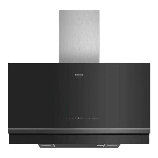 Siemens iQ700 Series Home Connect Built-In Hood LC97FVW69B&nbsp; – 90cm Flat Design, Wall Mounted, Clear Black Glass