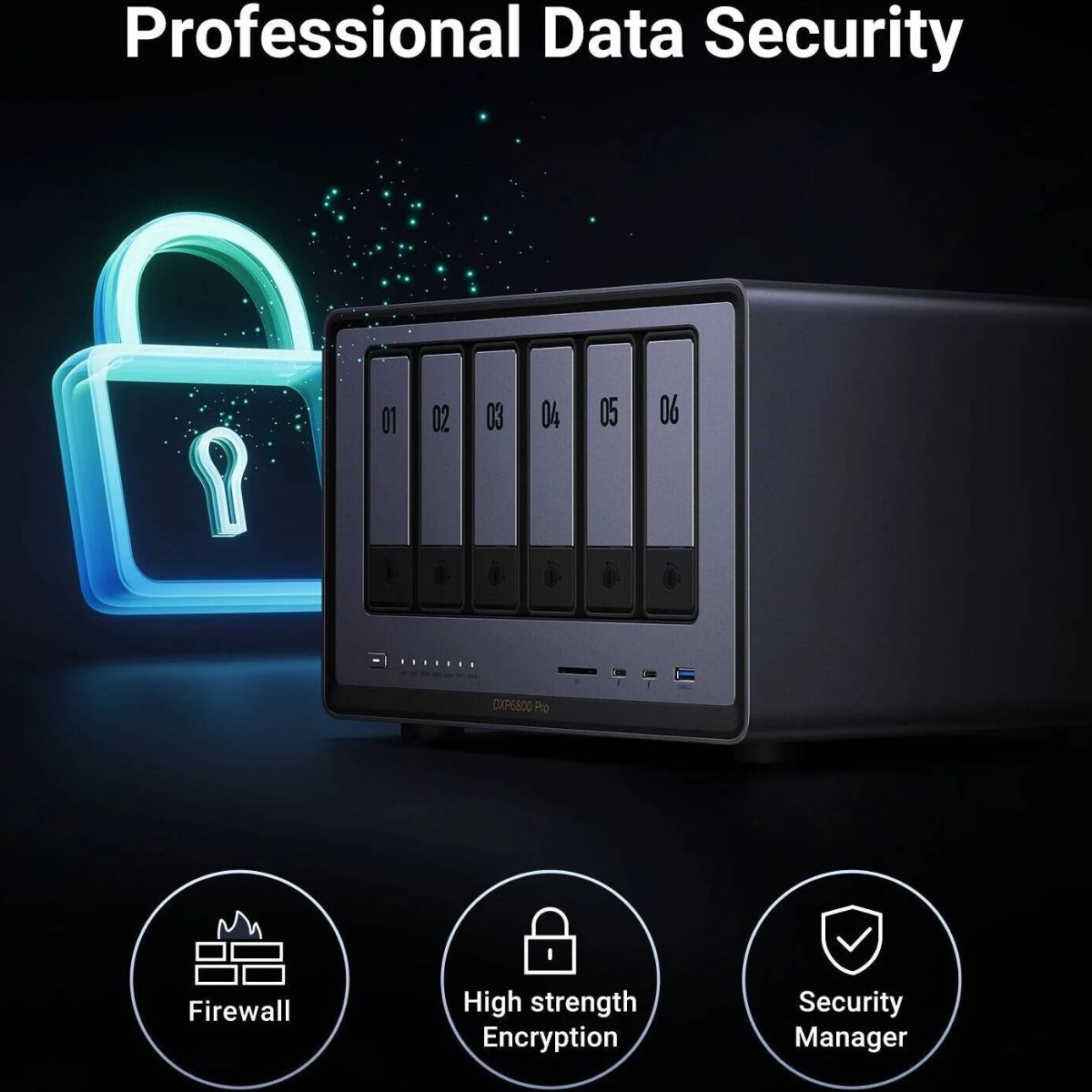 UGREEN NASync DXP6800 Pro 6-Bay Desktop NAS – Intel i5-1235U, 196TB, Dual 10GbE (Diskless)