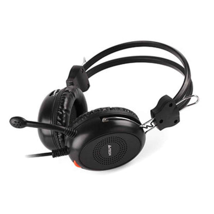 A4Tech HS-30 ComfortFit Stereo Headset – Noise-Cancelling Mic, 3.5mm, Wired (Black)