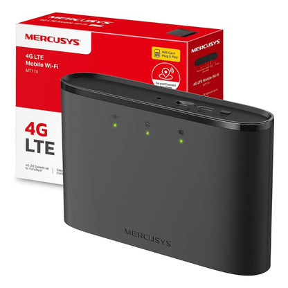 MERCUSYS MT110 4G LTE Mobile Wi-Fi Hotspot | 150 Mbps | 2200 mAh Battery | 10 Devices | 2.4 GHz Wi-Fi