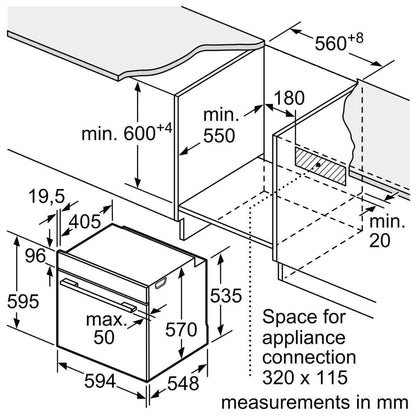 Siemens iQ500 60cm Built-In Oven – Black (Model HJ852GEB0M)