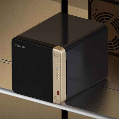 QNAP TS-464-8G 4-Bay Desktop NAS – Intel® Celeron®, 2.5GbE, NVMe, HDMI | 3 Years Warranty