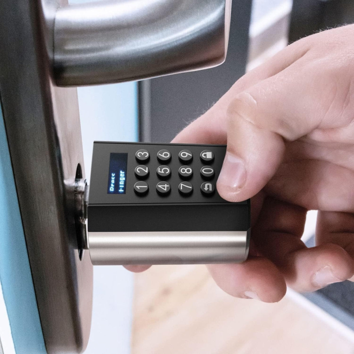 WELOCK PCB41 Smart Keypad Door Lock – Password &amp; RFID Electronic Smart Lock, Bluetooth App Control, Keyless Entry, Black | PCB41