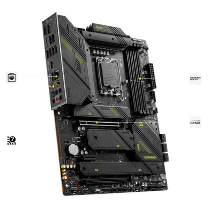 MSI MAG Z790 TOMAHAWK MAX WIFI ATX Motherboard, LGA1700 Socket, Intel Z790 Chipset, 4x DDR5 Slots, 192GB Max Memory, Wi-Fi 7 / BT 5.4, 2x PCIe x16, HDMI / DP, USB-A 3.2 / USB-C 3.2