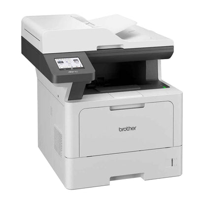 Brother MFC-L5710DW Mono Laser Printer, Print, Scan, Copy, Fax, Up to 50ppm Print Speed, Up to 1200 x 1200 DPI Resolution, 3.5" Colour Touchscreen LCD Operation, White | MFC-L5710DW