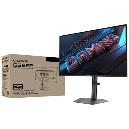 Gigabyte G25F2 25" Gaming Monitor – 200Hz, 1ms (GTG), SS IPS, FHD, Adaptive Sync, HDR10 (Black)