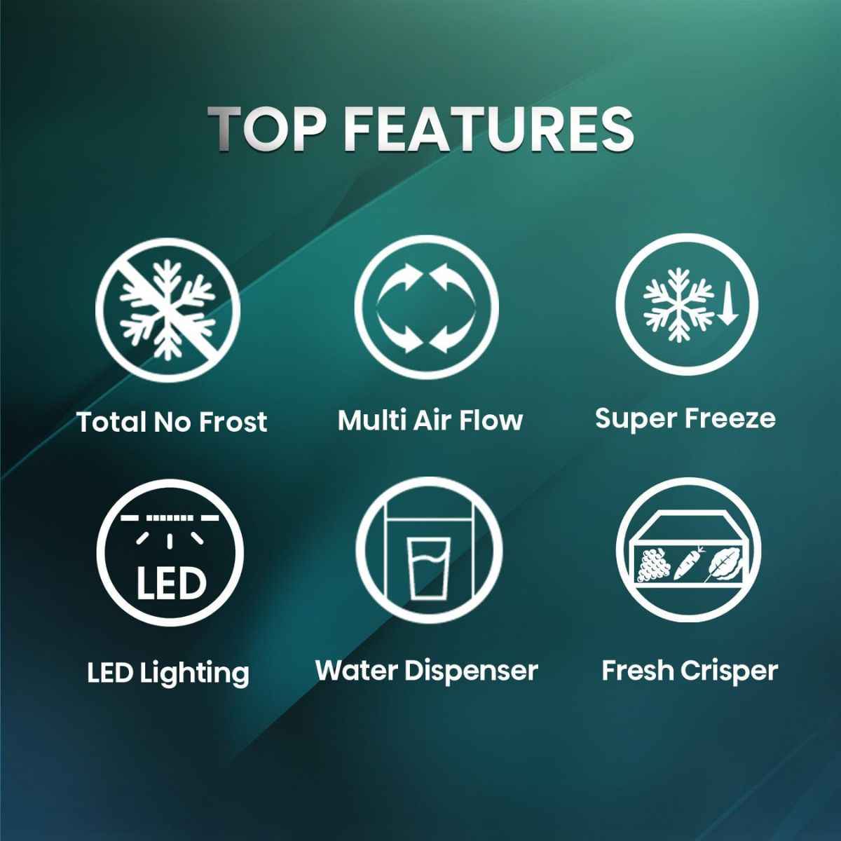 Hisense 500L Bottom‑Mount Refrigerator – RB5P504NMI3, Two‑Door with Water Dispenser & Total No Frost