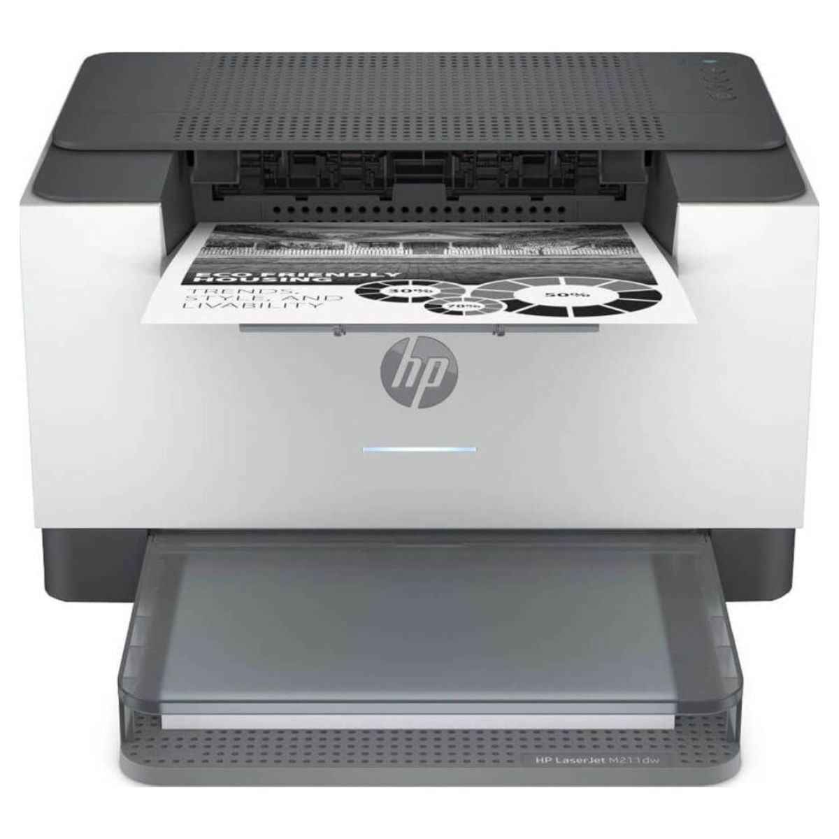 HP LaserJet M211dw Printer – Monochrome Laser Printer, Automatic Duplex Printing, Up to 30ppm, USB / Ethernet / Wi-Fi | White & Black