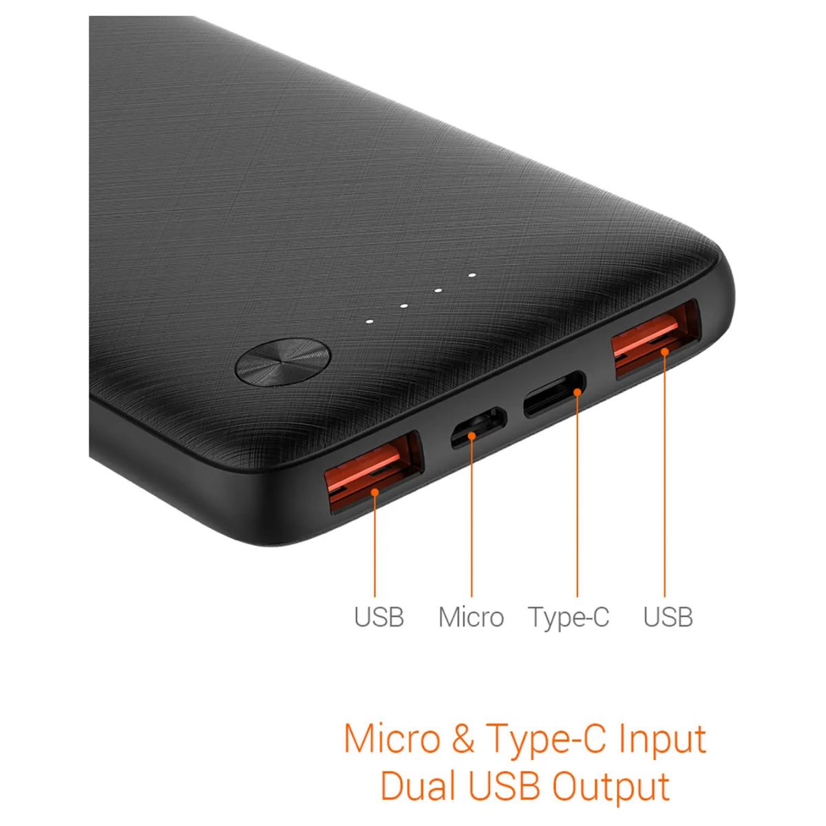 Riversong Horizon 10 Power Bank 10000mAh | Portable Battery Charger | Black